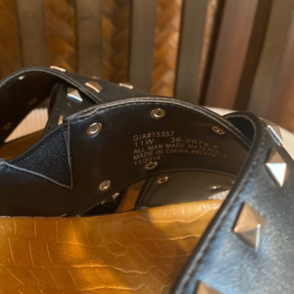 COMFORTVIEW - Gia Studded Sandal Black 11W NIB - Picture 7 of 9